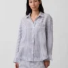 100% λινό oversized πουκάμισο