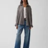 100% λινό oversized πουκάμισο