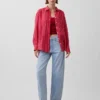 100% λινό oversized πουκάμισο