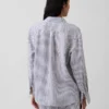 100% λινό oversized πουκάμισο