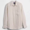 100% λινό oversized πουκάμισο