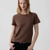 100% βαμβακερό αυθεντικό T-shirt με συρρικνωμένη εφαρμογή
