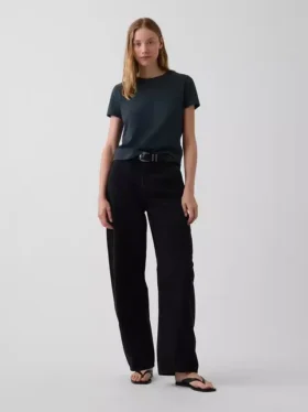 100% βαμβακερό αυθεντικό T-shirt με συρρικνωμένη εφαρμογή