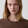 100% βαμβακερό αυθεντικό T-shirt με συρρικνωμένη εφαρμογή
