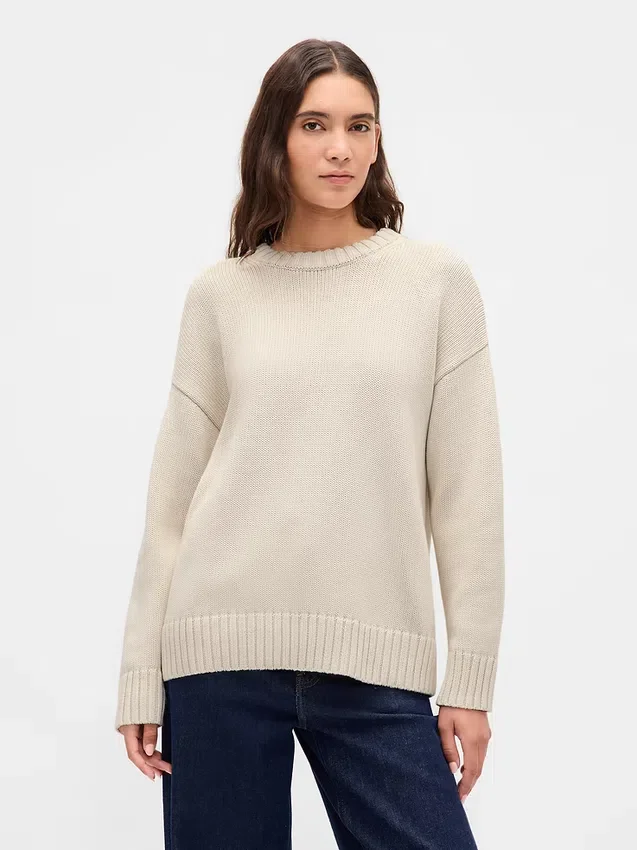 100% βαμβακερό oversized πουλόβερ