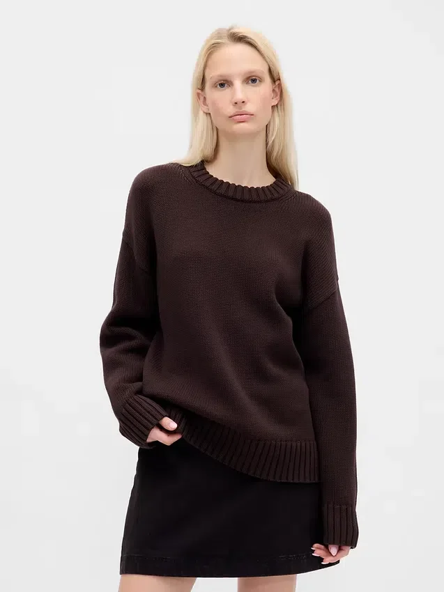 100% βαμβακερό oversized πουλόβερ