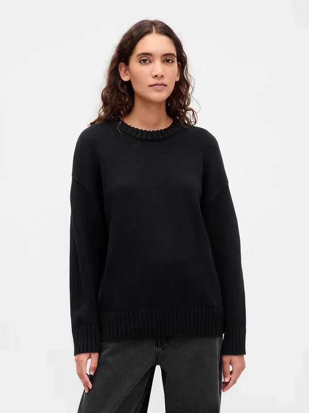 100% βαμβακερό oversized πουλόβερ