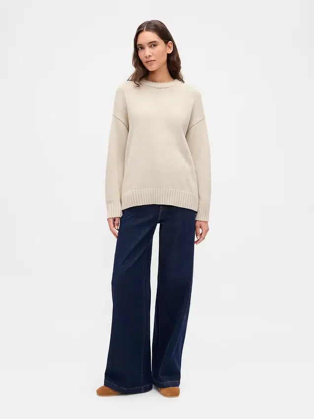 100% βαμβακερό oversized πουλόβερ