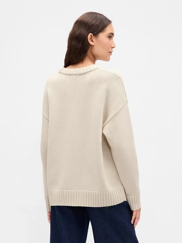 100% βαμβακερό oversized πουλόβερ