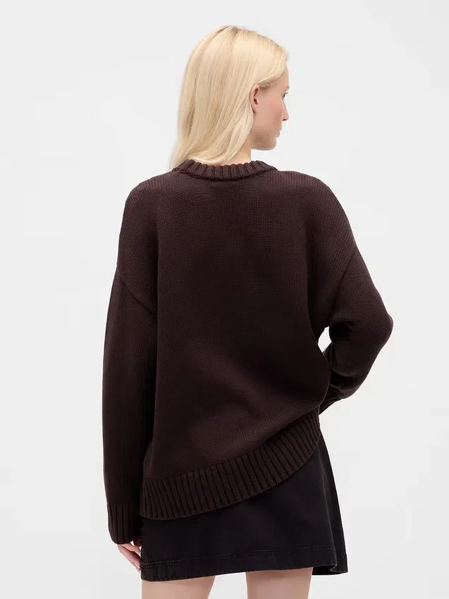 100% βαμβακερό oversized πουλόβερ