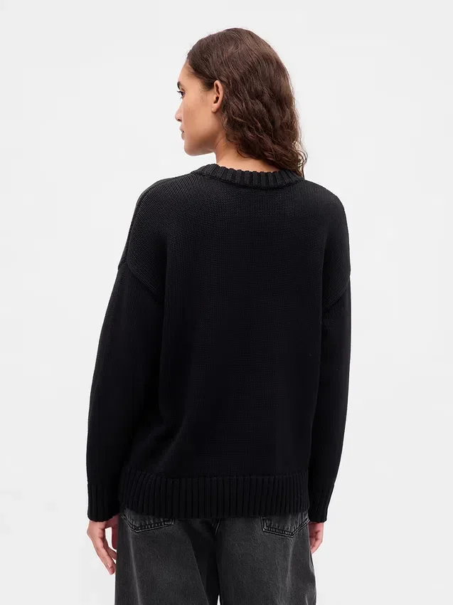 100% βαμβακερό oversized πουλόβερ