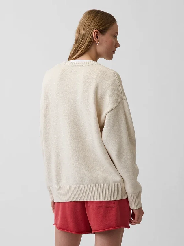 100% βαμβακερό oversized πουλόβερ