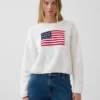 100% βαμβακερό oversized πουλόβερ σε στυλ Americana
