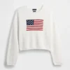 100% βαμβακερό oversized πουλόβερ σε στυλ Americana