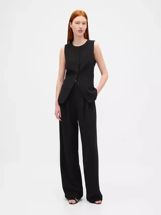 365 Παντελόνι με ψηλή μέση και πιέτες