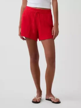 4″ Σορτς με μεσαίο ύψος μέσης από βαμβακερό γάζι