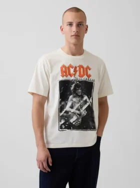 Ac/Dc Φαρδύ T-shirt με σχέδιο