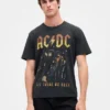 Ac/Dc Φαρδύ T-shirt με σχέδιο