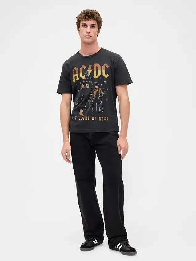 Ac/Dc Φαρδύ T-shirt με σχέδιο