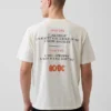 Ac/Dc Φαρδύ T-shirt με σχέδιο