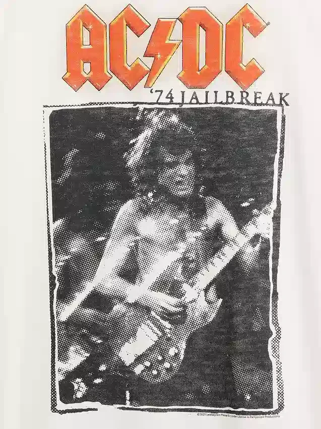Ac/Dc Φαρδύ T-shirt με σχέδιο