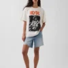 Ac/Dc Φαρδύ T-shirt με σχέδιο