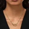 Ana Luisa Blake Μεγάλο κολιέ με χρυσή αλυσίδα
