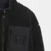 Ανακυκλωμένο μπουφάν Sherpa με φερμουάρ και υπερμεγέθη λογότυπο