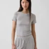 Απαλό T-shirt πιτζάμας από μοντάλ με ραβδώσεις