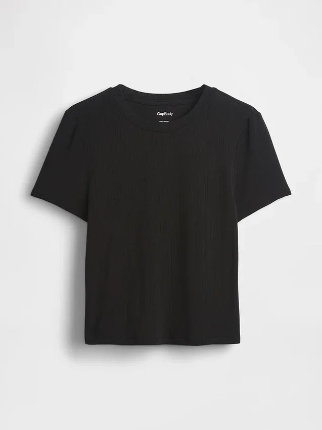 Απαλό T-shirt πιτζάμας από μοντάλ με ραβδώσεις