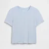 Απαλό T-shirt πιτζάμας από μοντάλ με ραβδώσεις