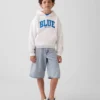 Αποκτήστε το παιδικό φούτερ με κουκούλα Blue Kids Vintagesoft Relaxed