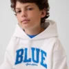 Αποκτήστε το παιδικό φούτερ με κουκούλα Blue Kids Vintagesoft Relaxed