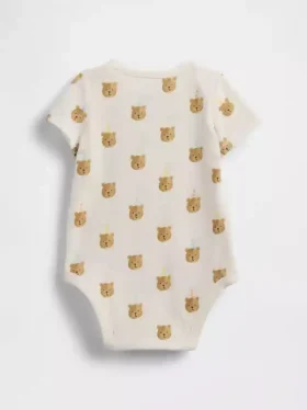Baby First Favorites Κορμάκι από βιολογικό βαμβάκι με το αρκουδάκι Brannan