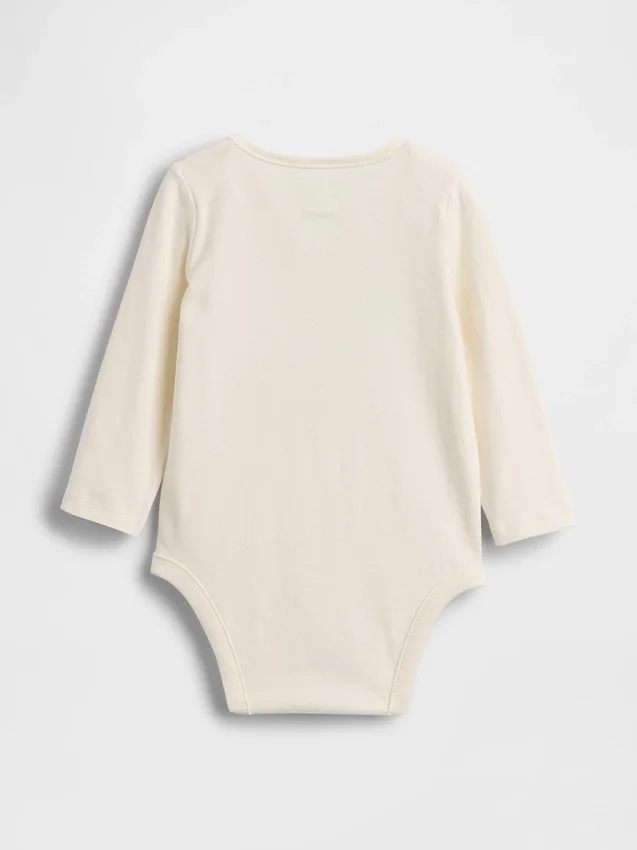 Baby First Favorites Κορμάκι από βιολογικό βαμβάκι με τσέπη και λογότυπο NYC