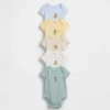 Baby First Favorites Κορμάκι από βιολογικό βαμβάκι (πακέτο 5 τεμαχίων)