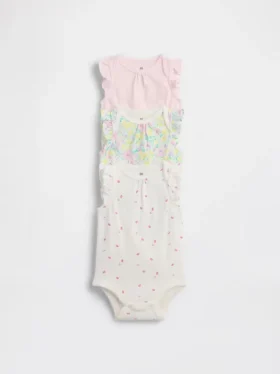 Baby First Favorites Κορμάκι από βιολογικό βαμβάκι (Σετ 3 τεμαχίων)
