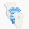Baby First Favorites Κορμάκι από βιολογικό βαμβάκι (Σετ 3 τεμαχίων)