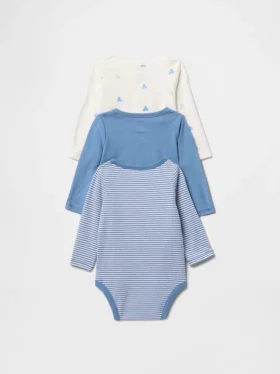 Baby First Favorites Κορμάκι από βιολογικό βαμβάκι (Σετ 3 τεμαχίων)