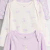 Baby First Favorites Κορμάκι από βιολογικό βαμβάκι (Σετ 3 τεμαχίων)