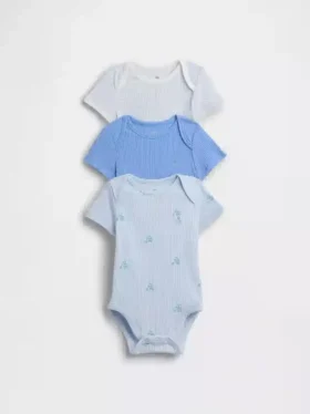 Baby First Favorites Κορμάκι με λεπτές ραβδώσεις (Σετ 3 τεμαχίων)