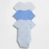 Baby First Favorites Κορμάκι με λεπτές ραβδώσεις (Σετ 3 τεμαχίων)