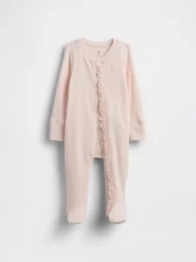 Baby First Favorites Ολόσωμο Φορμάκι με πόδια και λεπτή πλέξη