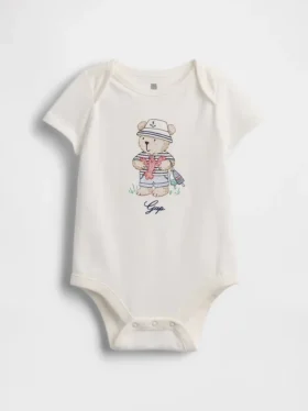 Baby First Favorites Οργανικό βαμβακερό κορμάκι με σχέδιο