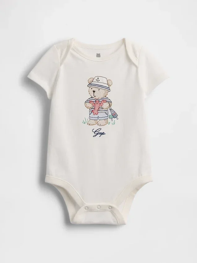 Baby First Favorites Οργανικό βαμβακερό κορμάκι με σχέδιο