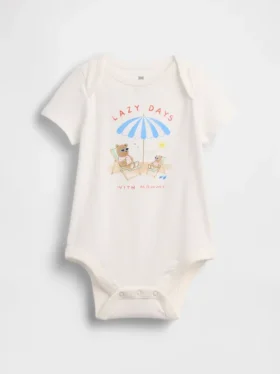 Baby First Favorites Οργανικό βαμβακερό κορμάκι με σχέδιο