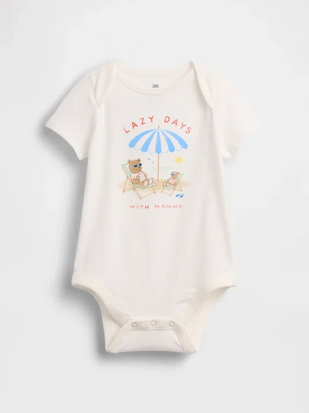 Baby First Favorites Οργανικό βαμβακερό κορμάκι με σχέδιο