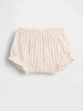 Baby First Favorites: Παιδικά παντελονάκια με λουλουδάτο μοτίβο και πλεκτό ύφασμα Pointelle