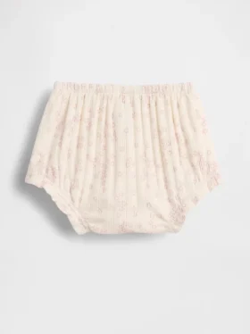 Baby First Favorites: Παιδικά παντελονάκια με λουλουδάτο μοτίβο και πλεκτό ύφασμα Pointelle