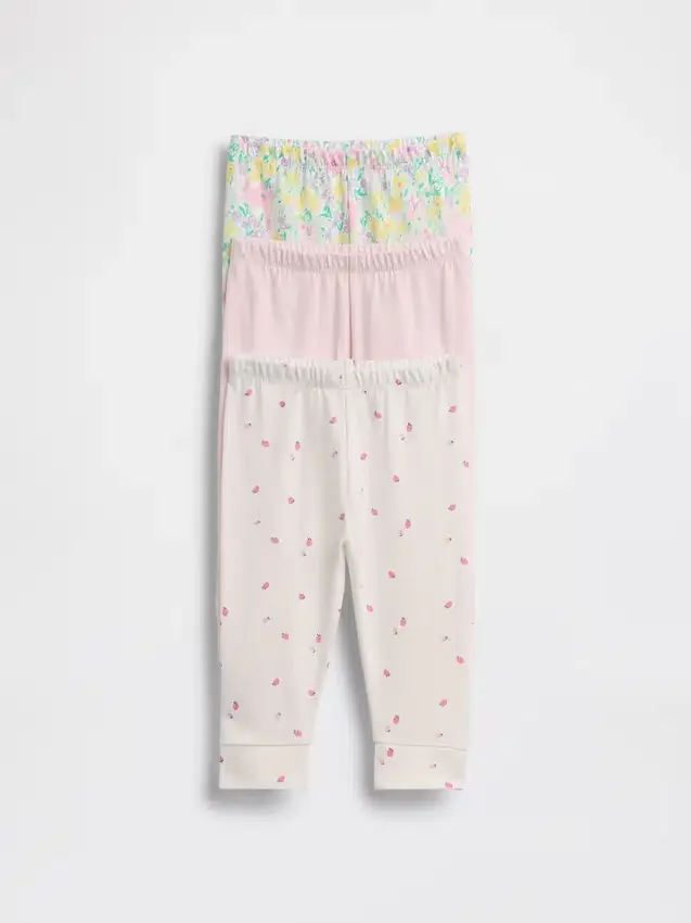 Baby First Favorites Παντελόνια από βιολογικό βαμβάκι που φοριούνται εύκολα (πολλαπλή συσκευασία)